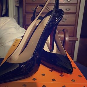 Christian Louboutin “Claire” Slingback Pumps 83mm